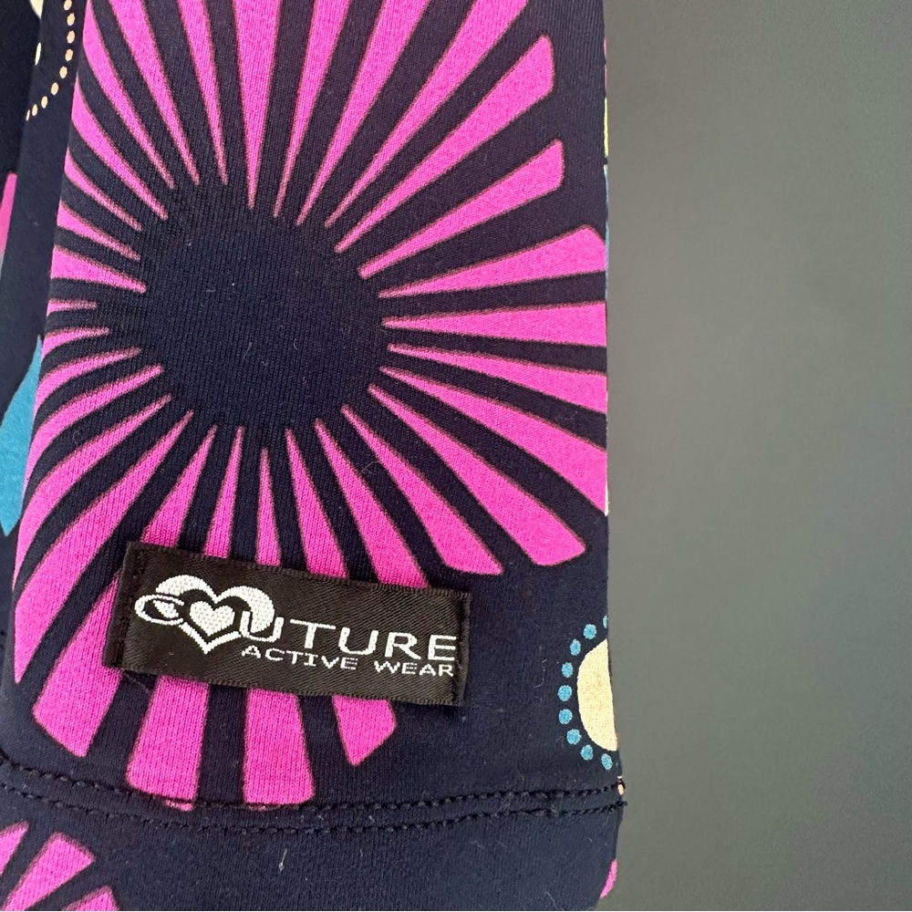 Couture Active Wear Colorful Paisley Athletic Racer Back Tank Top — Size OS - Picture 3 of 6